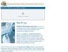 Tablet Screenshot of gmpisoexpert.com